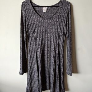 Target Mossimo Long Sleeve Grey Dress